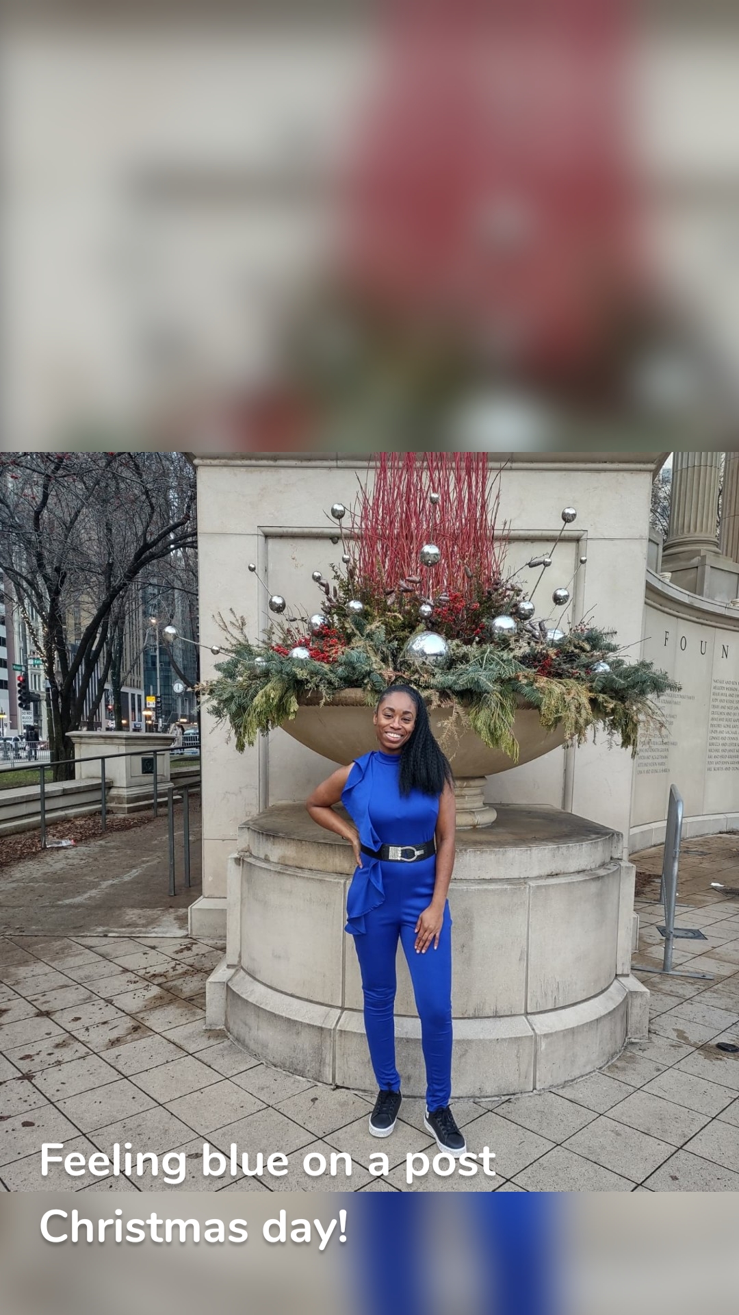 Feeling blue on a post Christmas day!