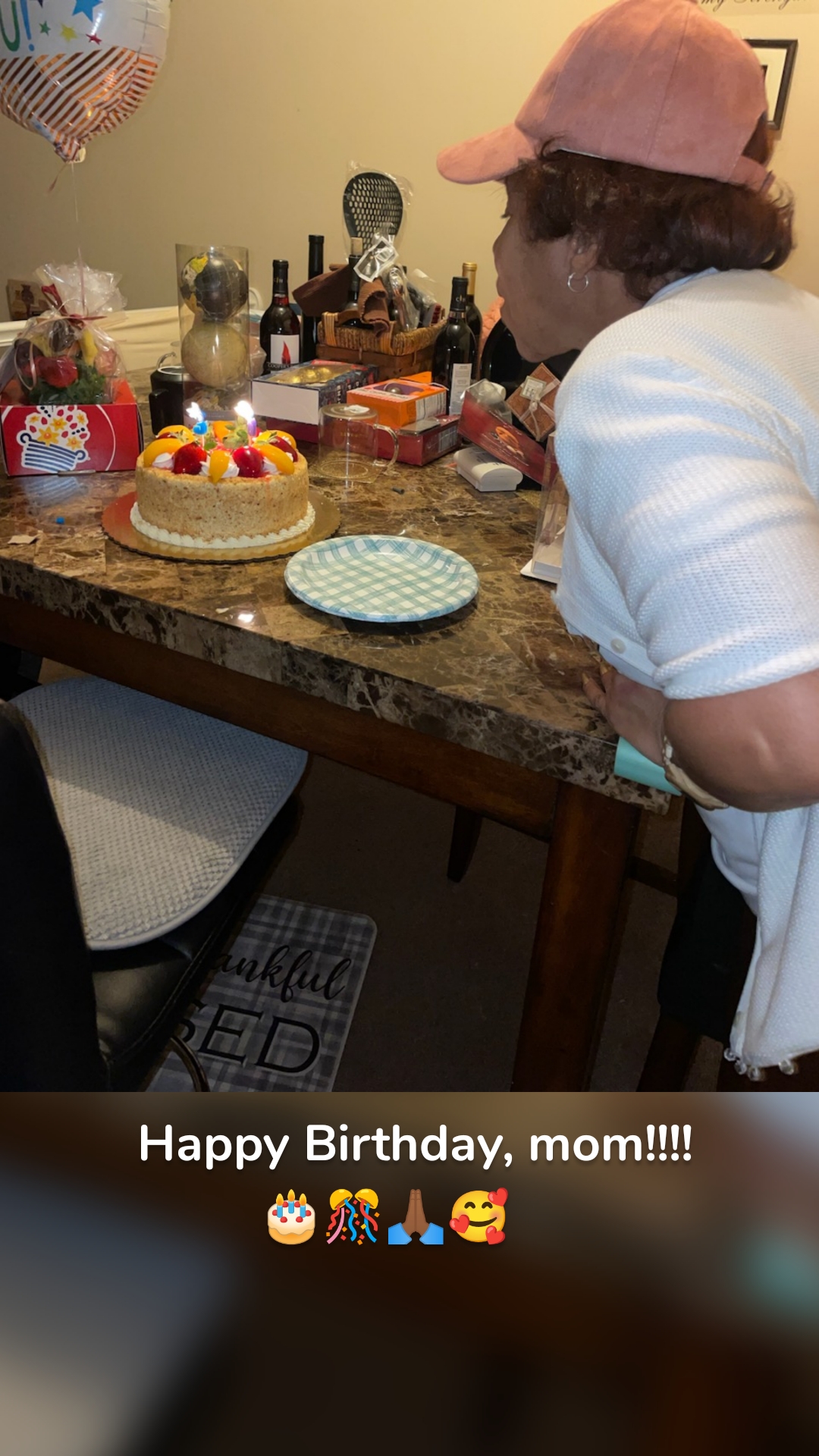 Happy Birthday, mom!!!!
         🎂🎊🙏🏾🥰